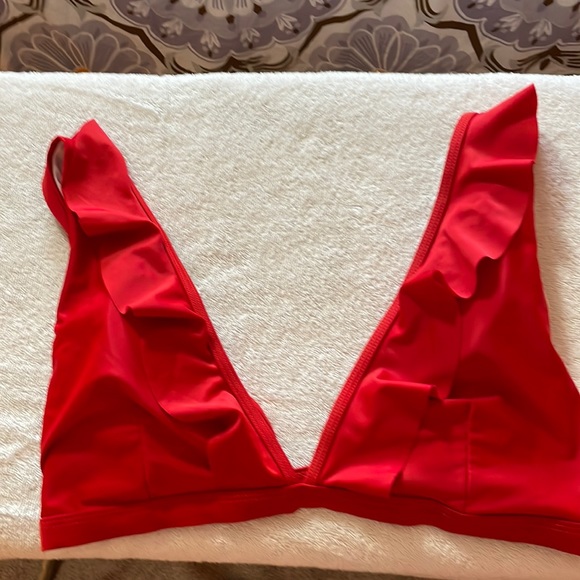 Other - Red bikini top. Size Large